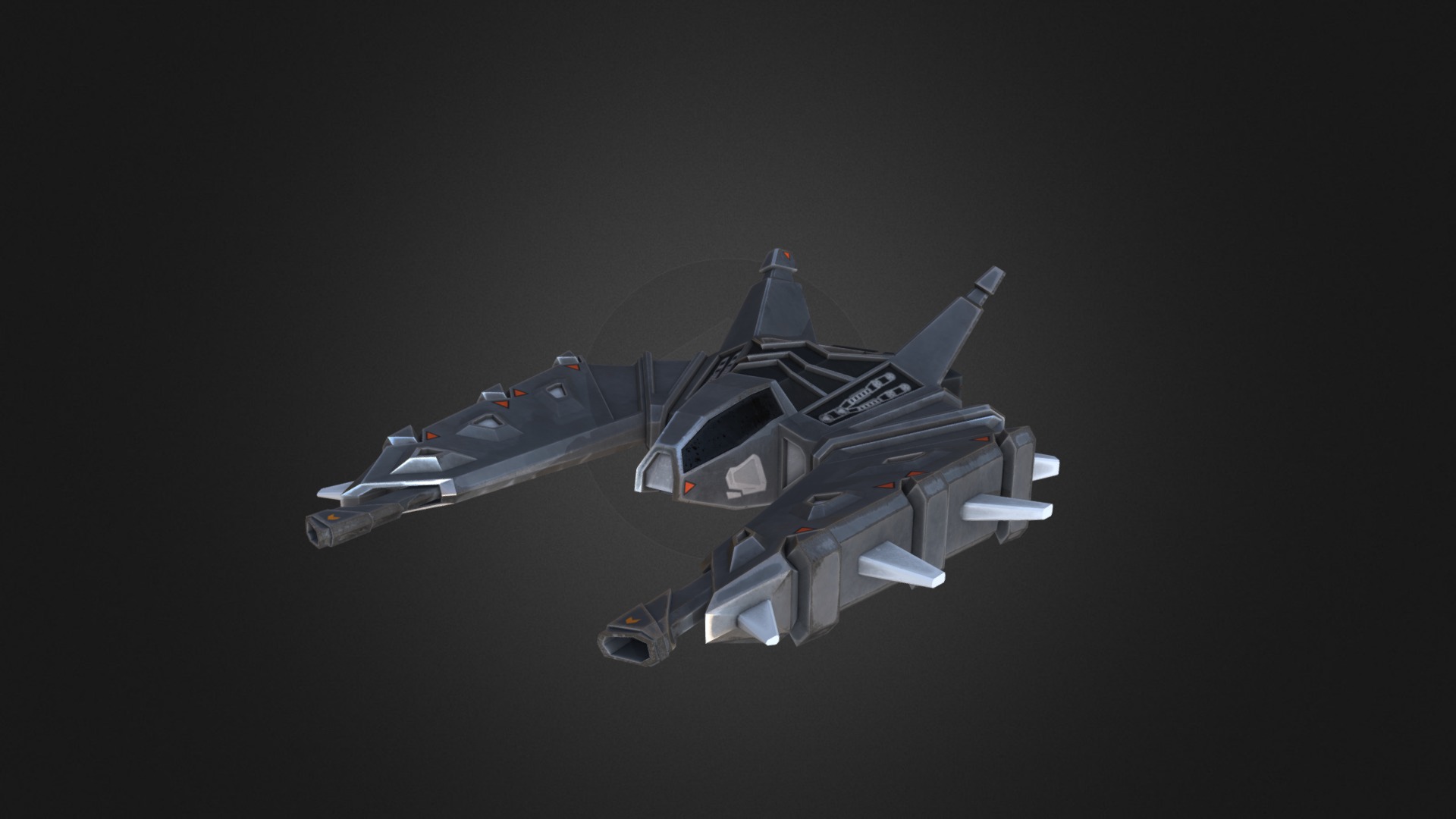 3D model Vulcan MK3 - This is a 3D model of the Vulcan MK3. The 3D model is about a toy space ship.