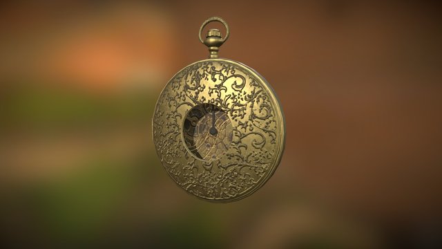Baroque Pocketwatch 3D Model