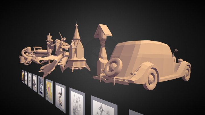 02_Blocking_All_Together_Scaled_2 3D Model