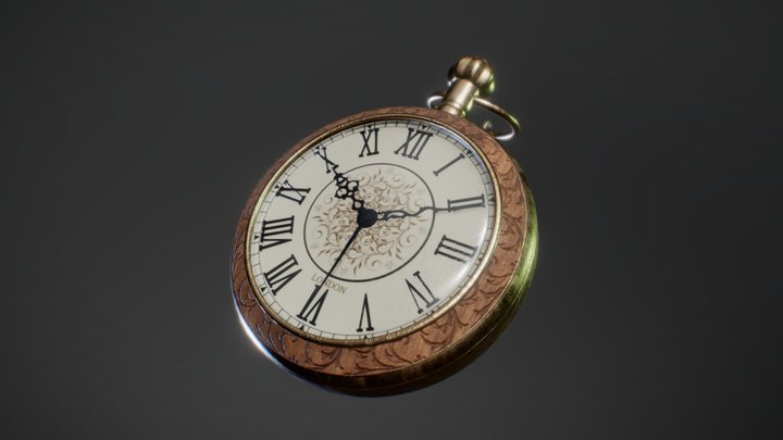 Old Pocket Watch 3D Model
