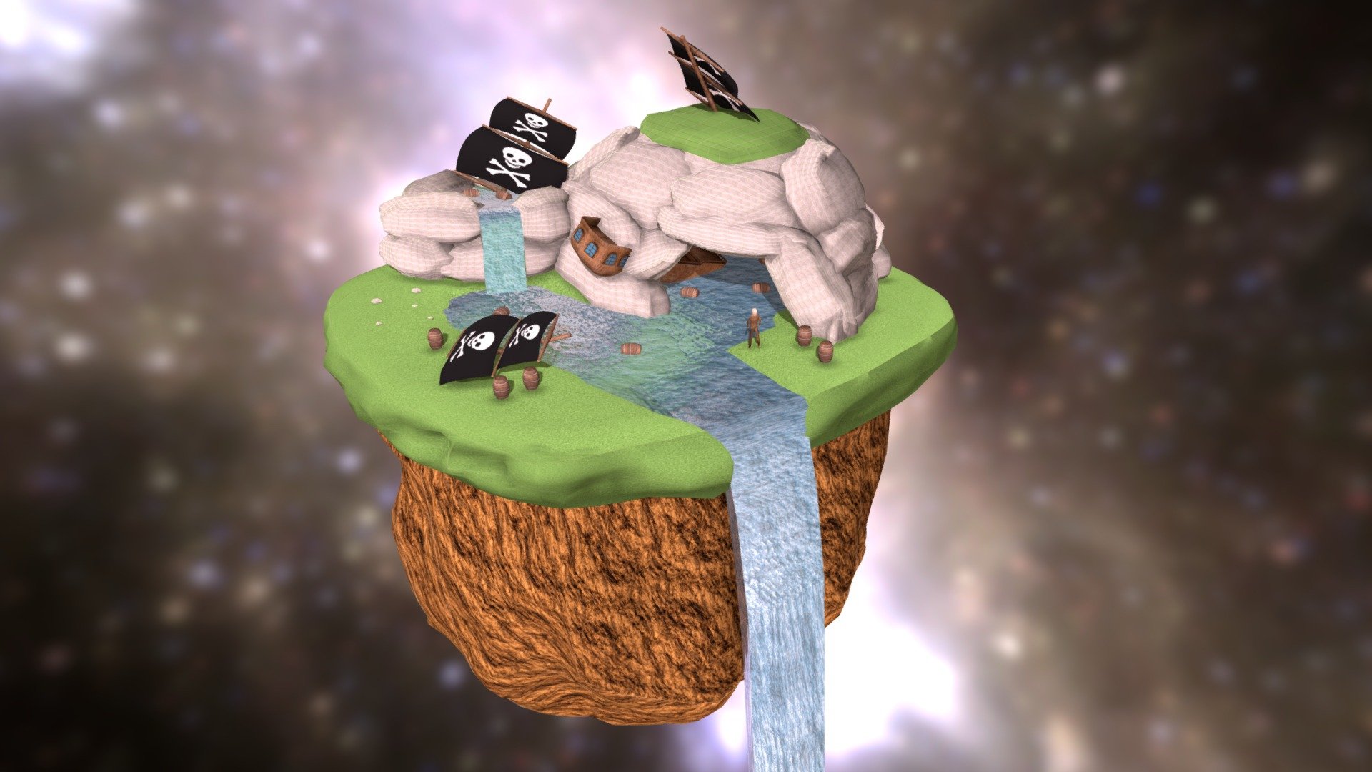 The Lost Treasure of Shipwrecked Rocks - 3D model by Adam Taylor ...
