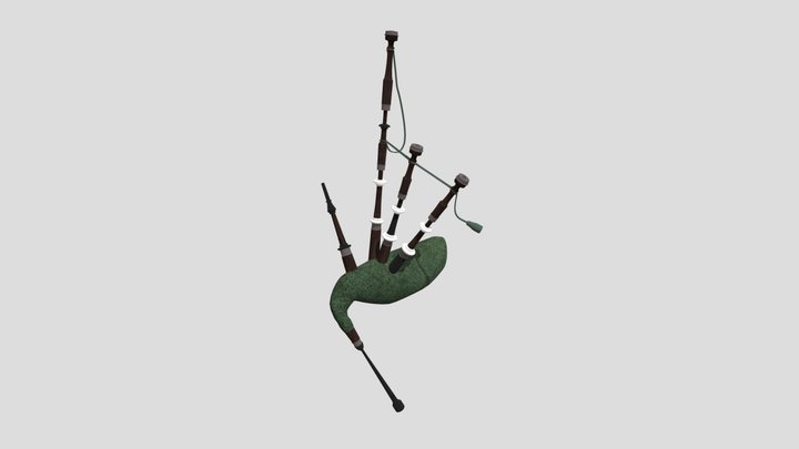 Bagpipes Sketchfab 3D Model