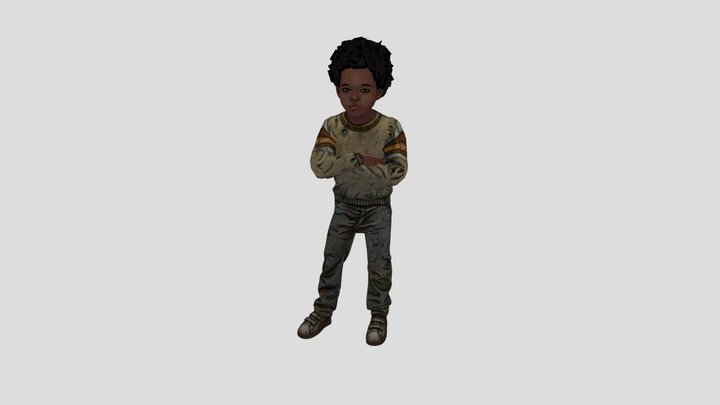 AJ (TWDG) Telltale rigged by me – Free 3D Model STL