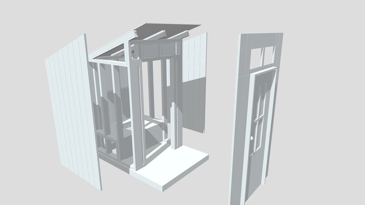 Outhouse , toilet 3D Model