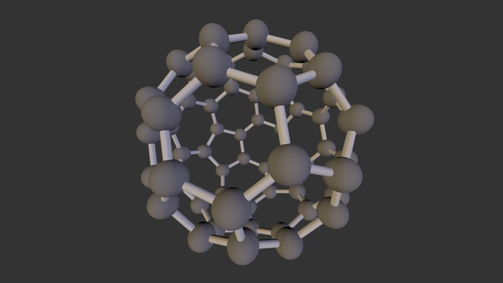 Fullerene C602 3D Model