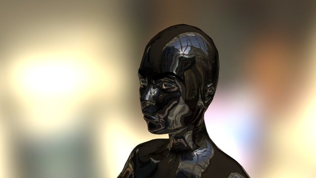 Holographic Girl Base 3D Model