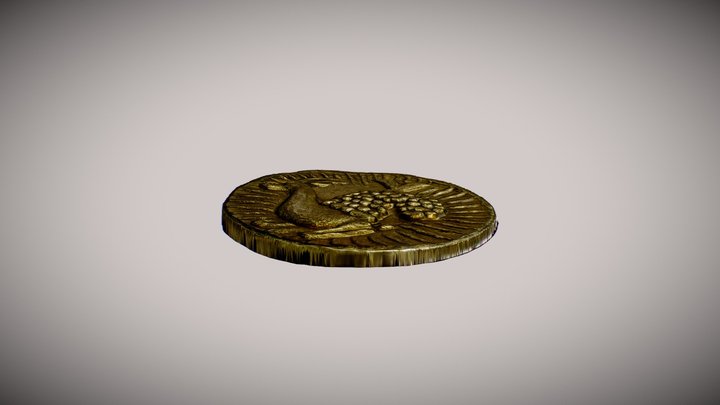 Jahangir Coin 3D Model