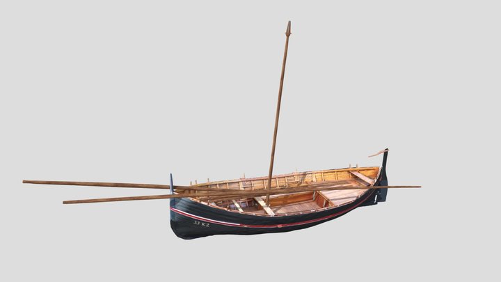 Falkuša - Traditional Fishing Boat (SPLIT) 3D Model