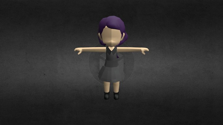 Lowpoly Female 3D Model