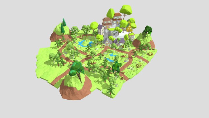 Urban City 3D Model