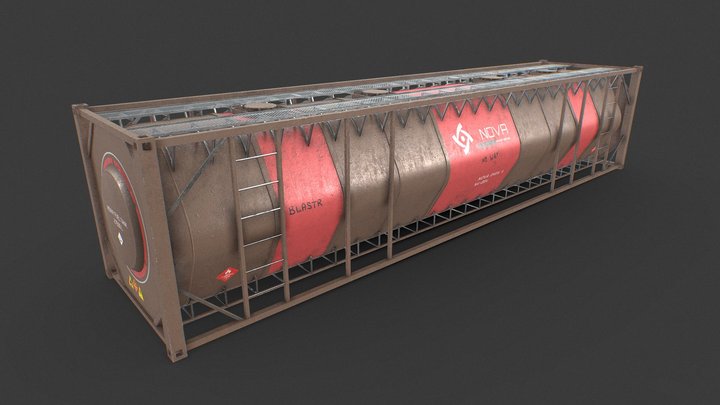Tank Container 3D Model