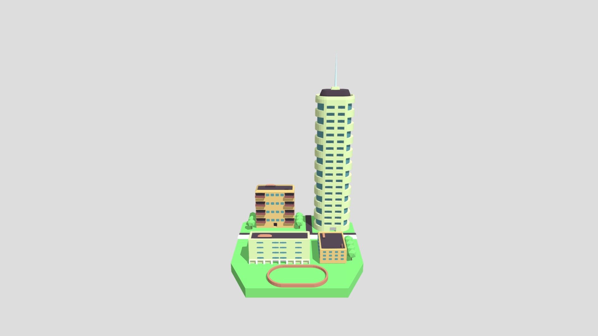 Город — Sketchfab embed 3D viewer