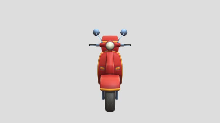 Pizaa Motorbike 3D Model
