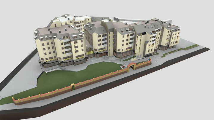1421 - Residential building 3D Model