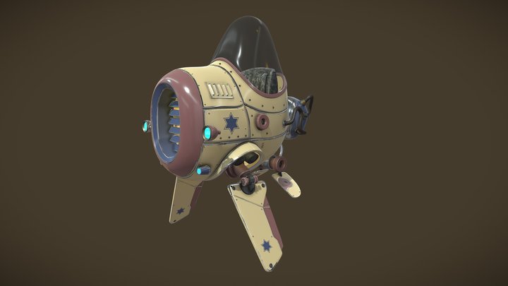 Humoro Aircraft game ready low poly NO.3 3D Model