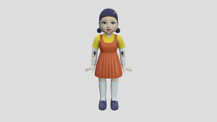 Squid Game Doll 3D Model