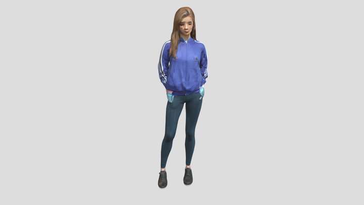 15 year old tramsgender teenager 3D Model