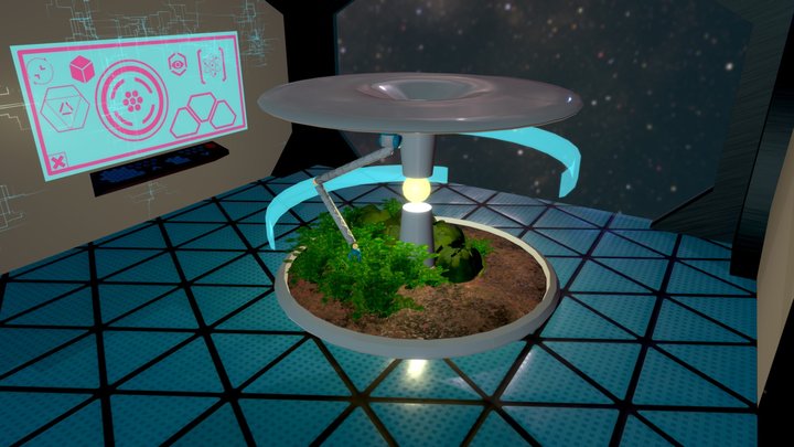 Automated Agricultural Station 3D Model