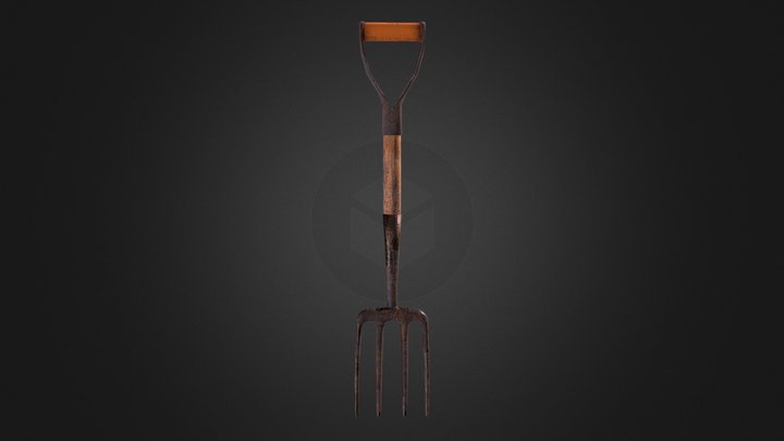 Garden Fork 3D Model