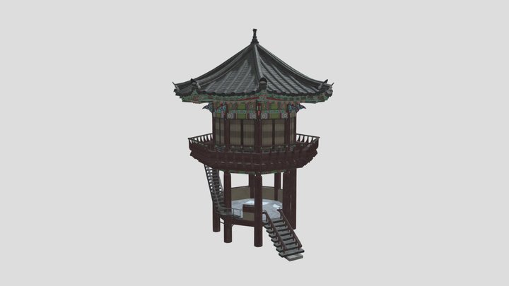KCISA-House of Changwon_Octagonal_Pavilion 3D Model