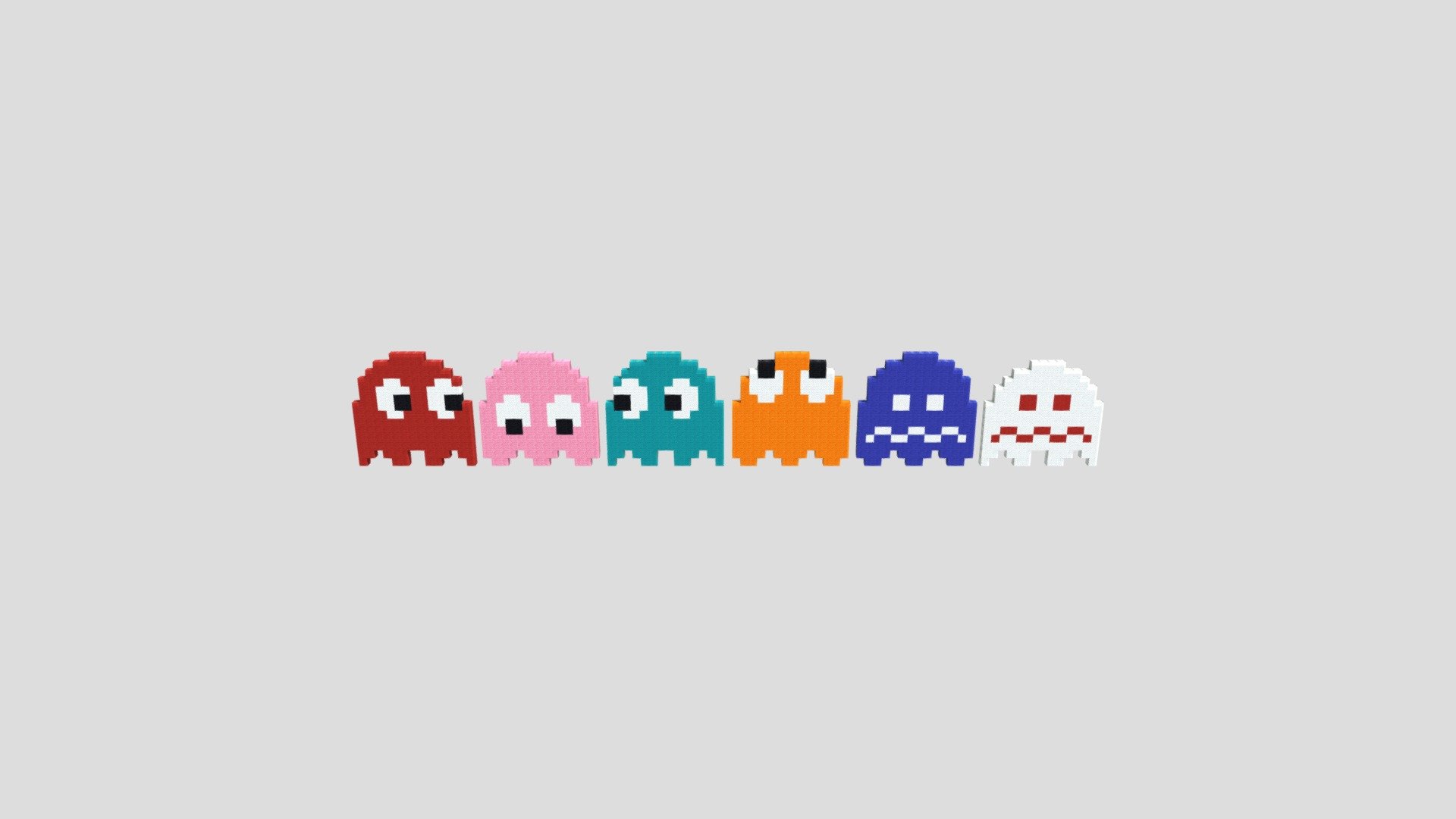 pac-man-ghosts - Download Free 3D model by madexc [66e3cf8] - Sketchfab