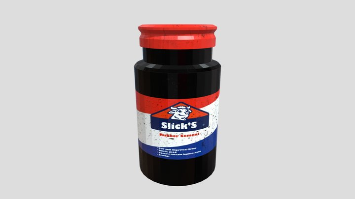 Slick's Glue (Low Polly) 3D Model