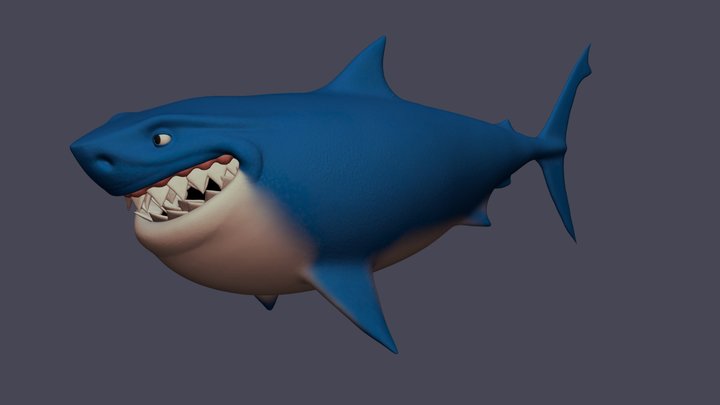 Bruce Finding Nemo 3D Model