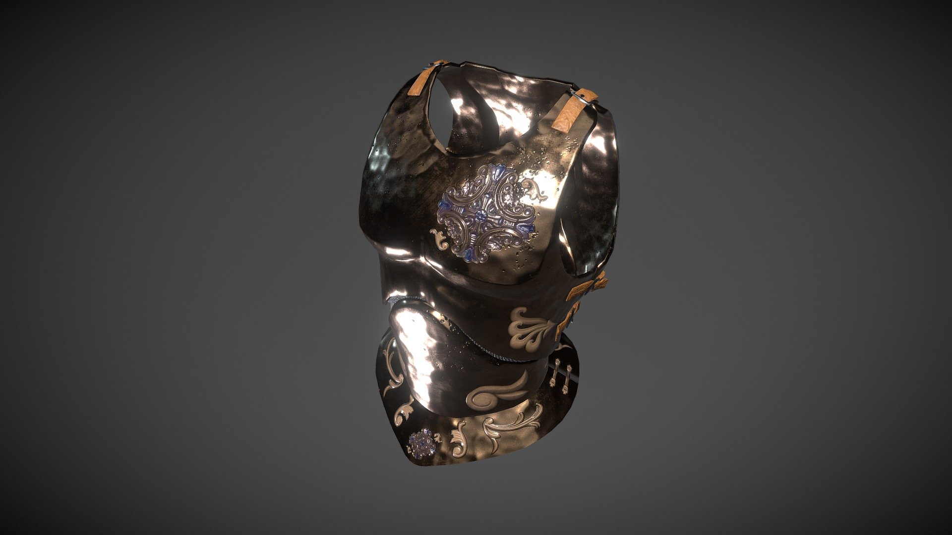 Breastplate bronze Download Free 3D model by Multipainkiller Studio