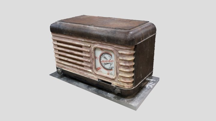 Scan of old radio Moscvich 3D Model