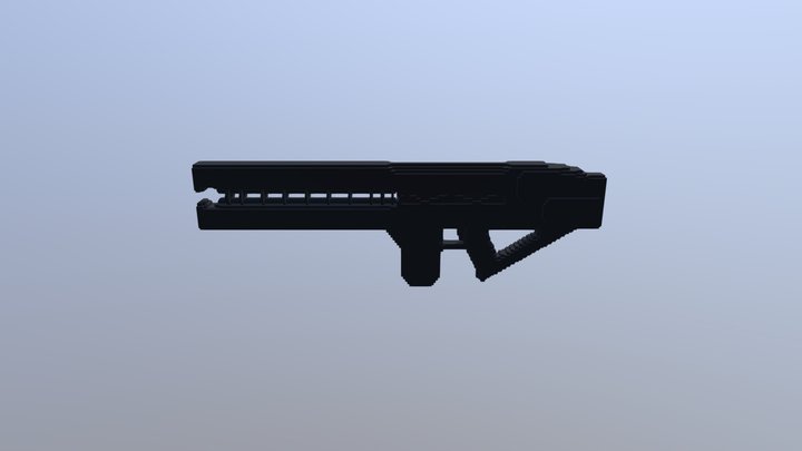 $3 Rail Gun 3D Model