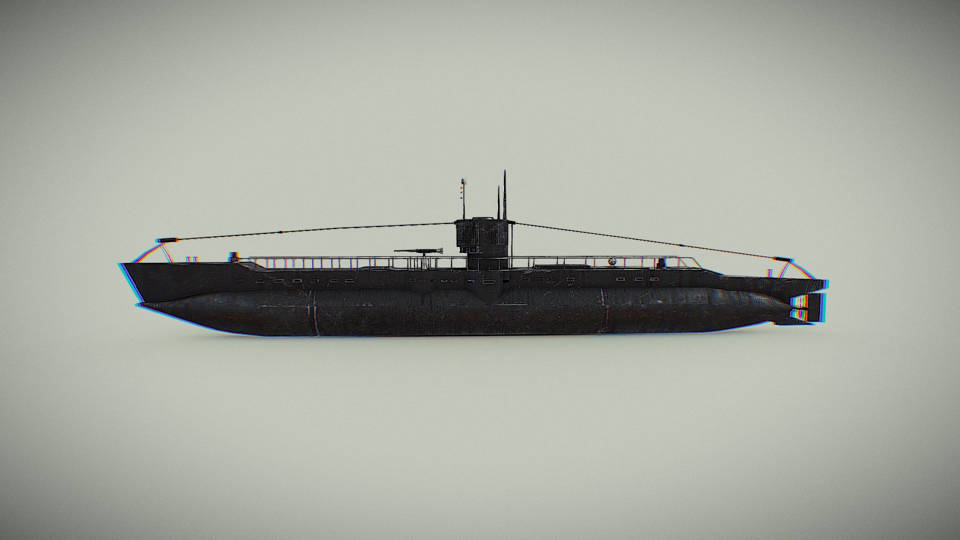 Type3 Maru Yu Class Japanese Submarine Download Free 3D model by
