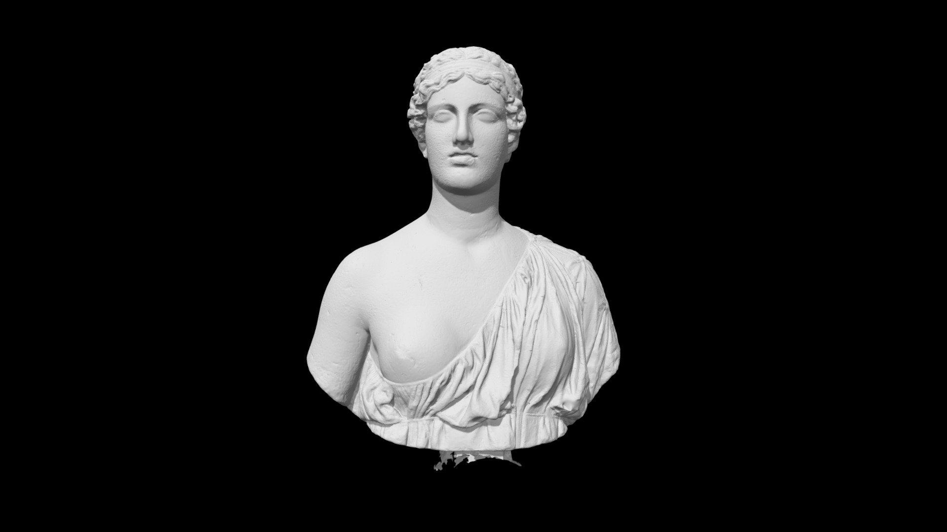 The Oxford Bust 3D laser scan 3D model by Grant Cox Archaeology