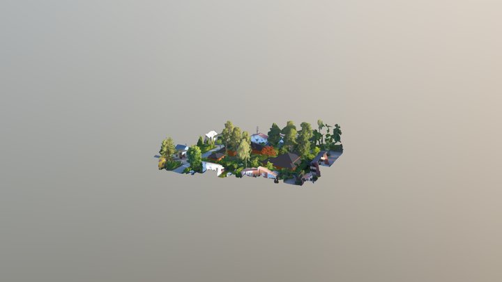 Mansion Plans Roofplay4 3D Model