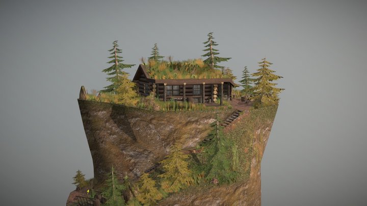DAE Diorama - Forest Loner 3D Model