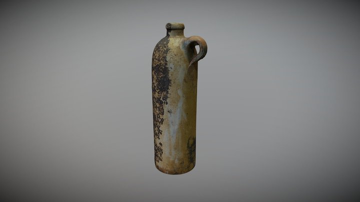A mineral water bottle from 1850–1870 3D Model