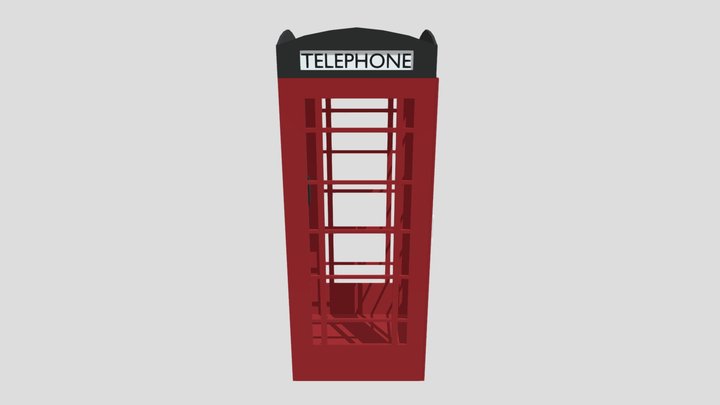 British Red Phone Booth 3D Model
