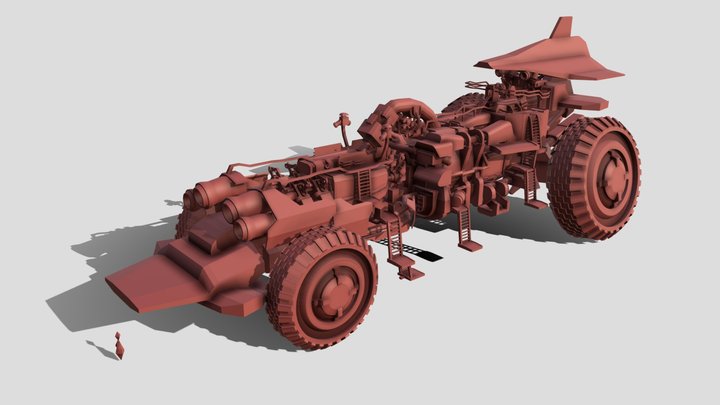 Desert Dweller Vehicle - Massif Thing #1 3D Model