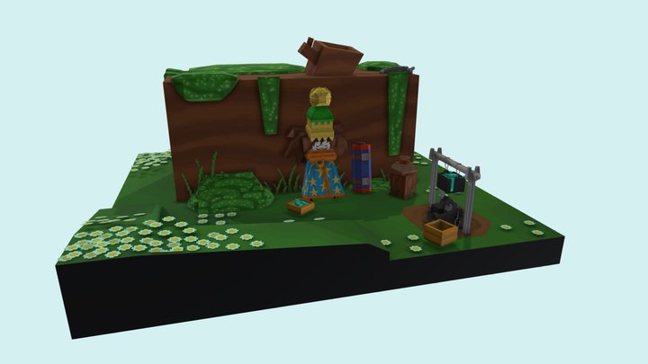 Plimmy's camp 3D Model