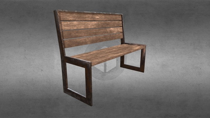 Old Bench | Старая скамейка – Modello 3D gratuito STL
