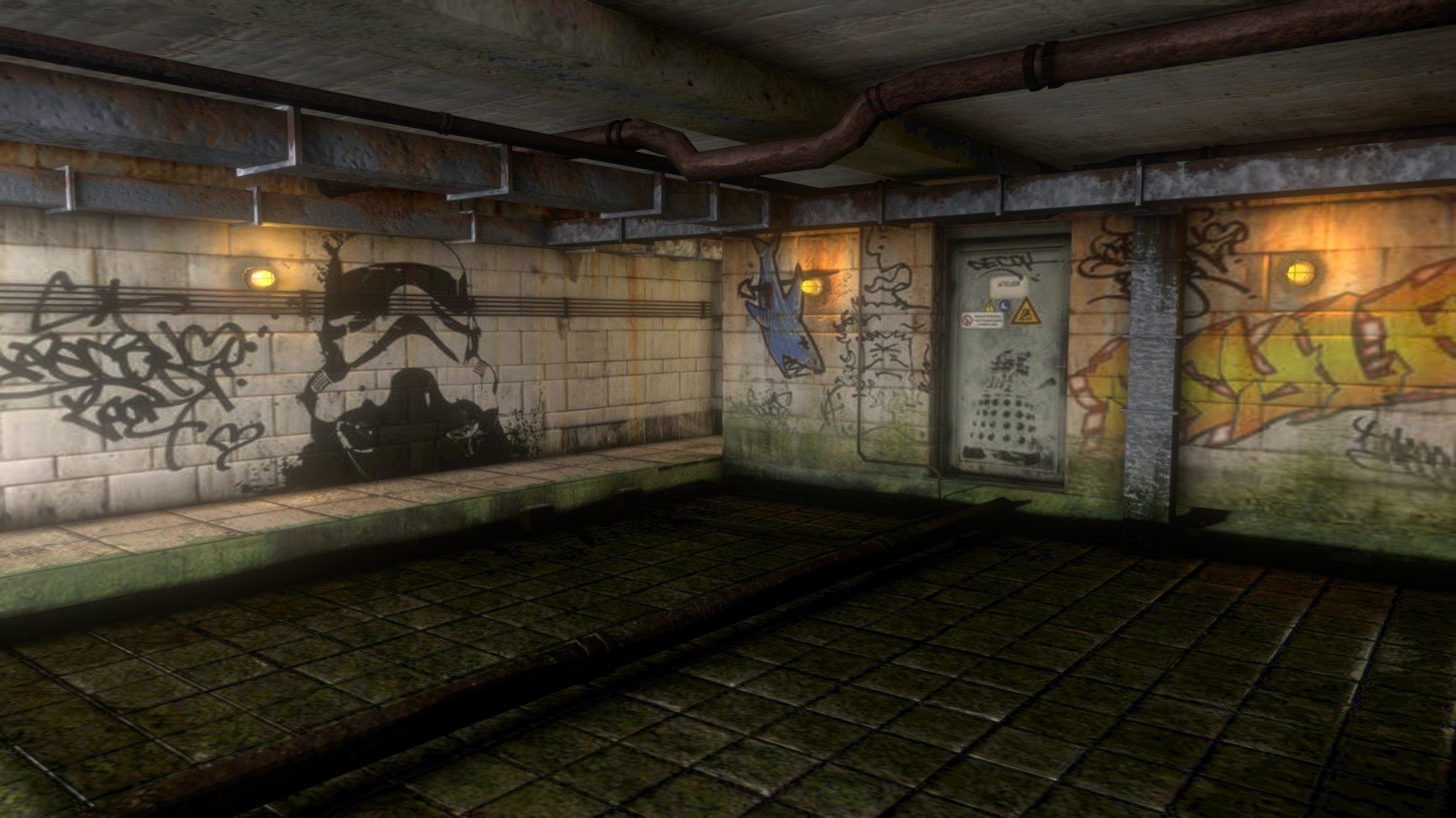 Game Test - Sewer level - Buy Royalty Free 3D model by sebavs [66ea859 ...