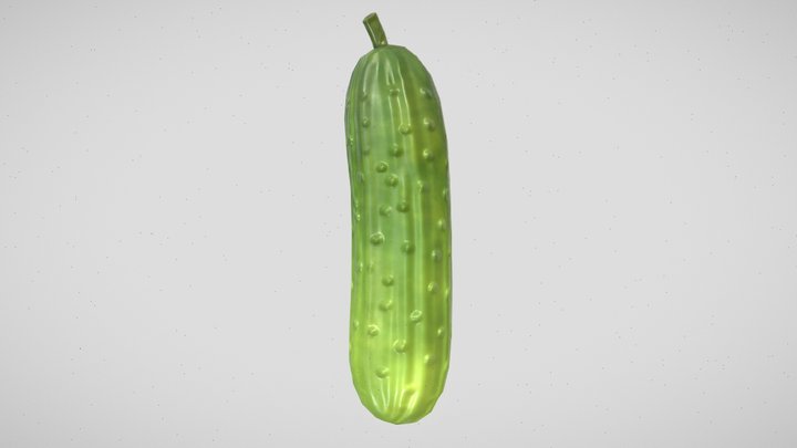 Pickle - Stylized Cucumber – Game/VR Ready 3D Model
