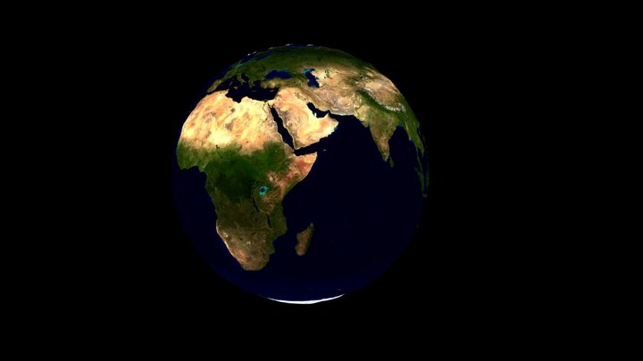 EARTH , MOON & SUN ( free pbr model)