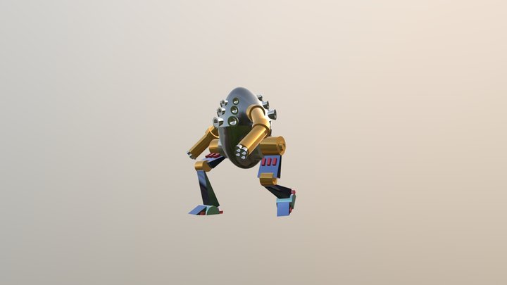 My first mecha 3D Model
