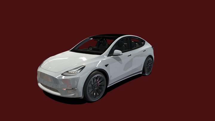 Tesla Model Y 2022 3D Model