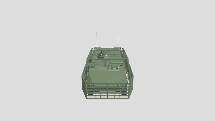 M1126 Stryker (low-poly) 3D Model