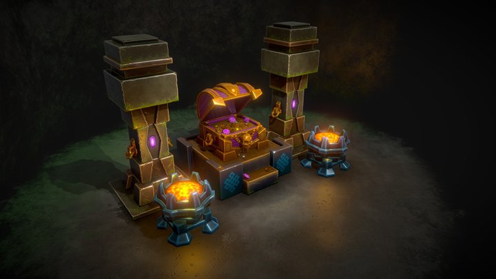 Treasure chest 3D Model