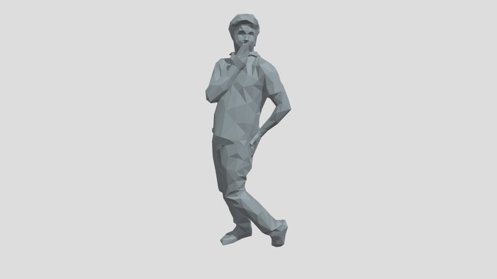 Lowpoly Male Standing – Modello 3D gratuito STL