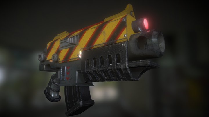 Black Templar Bolter 3D Model