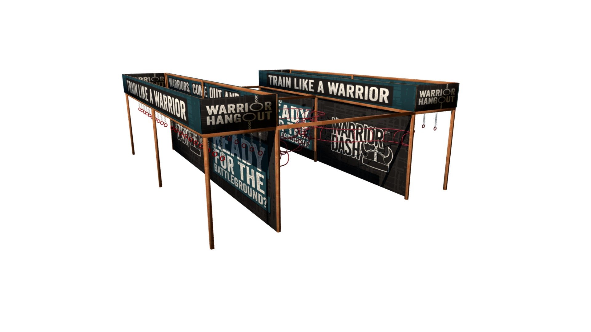 WARRIOR DASH - WARRIOR HANGOUT 2.0 — Sketchfab embed 3D viewer