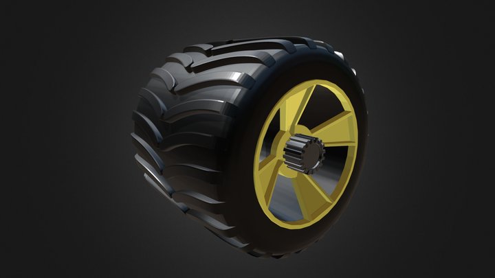 Tractor wheel 3D Model